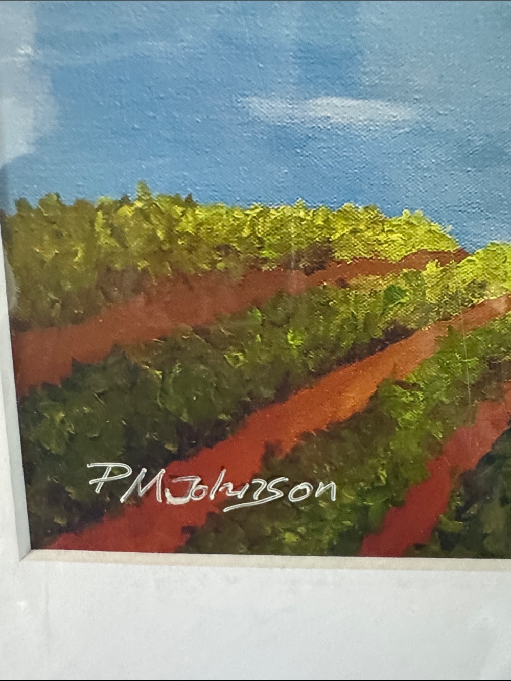 Artist PM Johnson, Heart Balloon Landscape Print. - Picture 6 of 6